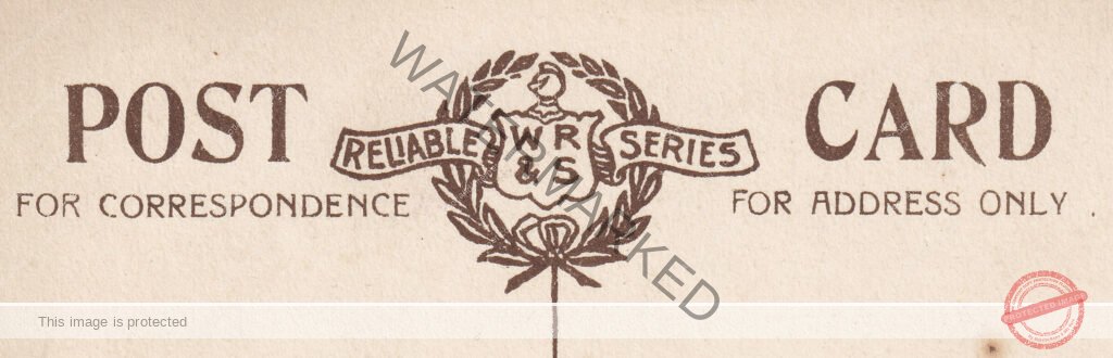 Postcard Rear - WR&S Reliable Series Publisher