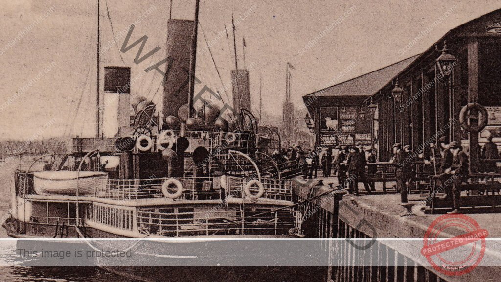 Detail of the Broomielaw Postcard 2